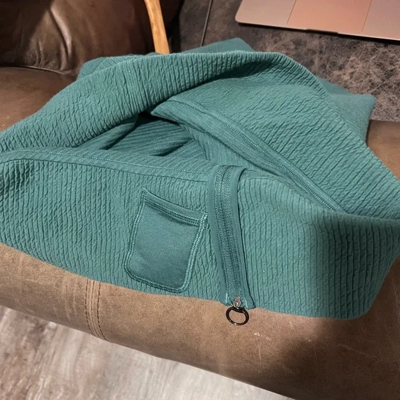 lululemon athletica On Repeat Teal Mock Neck Sweater - Picture 7 of 8